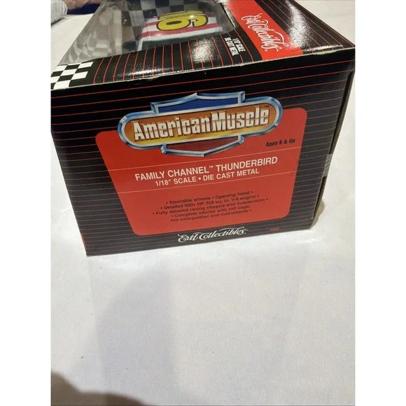 ERTL American Muscle Family Channel Thunderbird 16 Ted Musgrave Large 1 18" 1996 - Picture 5 of 13